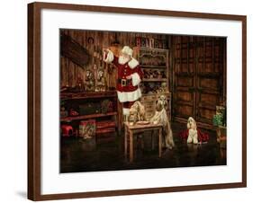 Santas Dogs-Santa’s Workshop-Framed Giclee Print