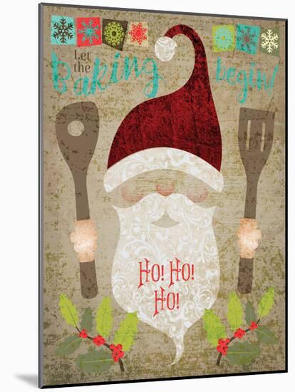 Santas Kitchen 4-Melody Hogan-Mounted Art Print