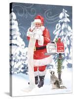 Santas List III-Beth Grove-Stretched Canvas