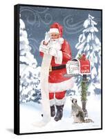 Santas List III-Beth Grove-Framed Stretched Canvas