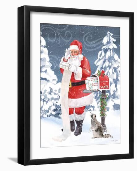 Santas List III-Beth Grove-Framed Art Print