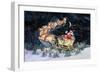 Santas Ride-Kathleen Parr McKenna-Framed Art Print