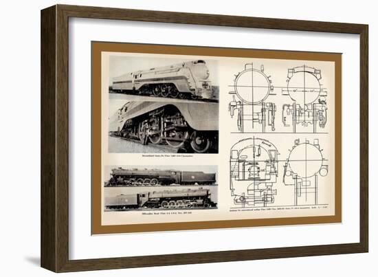 Sante Fe and Milwaukee Railroad-null-Framed Art Print