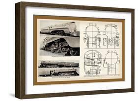 Sante Fe and Milwaukee Railroad-null-Framed Art Print