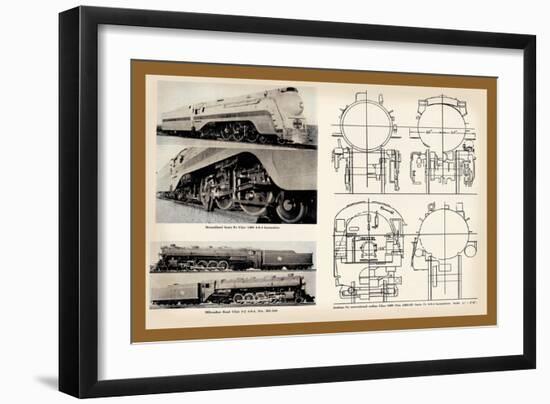 Sante Fe and Milwaukee Railroad-null-Framed Art Print