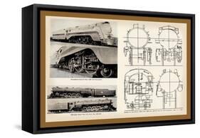 Sante Fe and Milwaukee Railroad-null-Framed Stretched Canvas