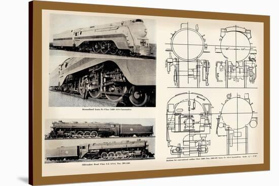 Sante Fe and Milwaukee Railroad-null-Stretched Canvas