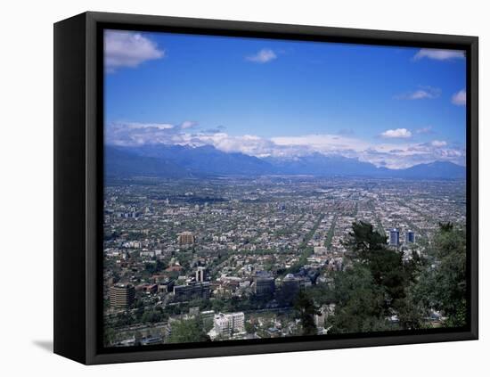 Santiago and the Andes Beyond, Chile, South America-Christopher Rennie-Framed Stretched Canvas