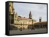 Santiago Cathedral on the Plaza Do Obradoiro, Galicia, Spain-Robert Harding-Framed Stretched Canvas