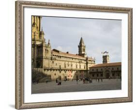 Santiago Cathedral on the Plaza Do Obradoiro, Galicia, Spain-Robert Harding-Framed Photographic Print