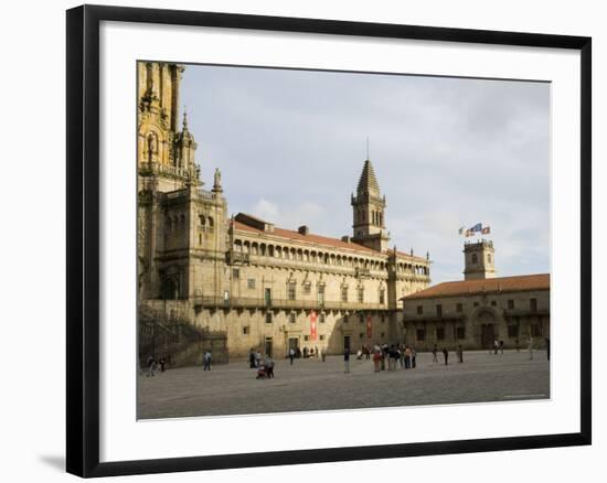 Santiago Cathedral on the Plaza Do Obradoiro, Galicia, Spain-Robert Harding-Framed Photographic Print