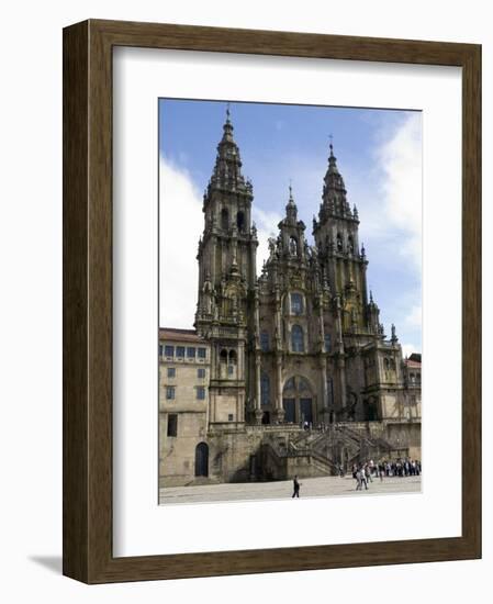 Santiago Cathedral on the Plaza Do Obradoiro, Santiago De Compostela, Spain-R H Productions-Framed Photographic Print