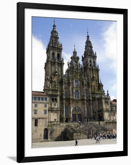 Santiago Cathedral on the Plaza Do Obradoiro, Santiago De Compostela, Spain-R H Productions-Framed Photographic Print