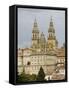 Santiago Cathedral with the Palace of Raxoi in Foreground, Santiago De Compostela, Spain-R H Productions-Framed Stretched Canvas