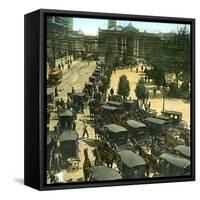 Santiago De Chile (Chile), Street Scene, around 1900-Leon, Levy et Fils-Framed Stretched Canvas