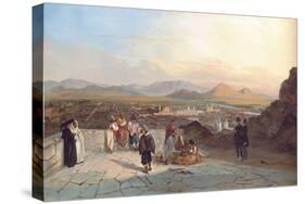 Santiago De Chile from the Hill of Santa Lucia Looking to the West, 1841-Johann Moritz Rugendas-Stretched Canvas