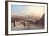 Santiago De Chile from the Hill of Santa Lucia Looking to the West, 1841-Johann Moritz Rugendas-Framed Giclee Print