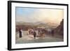 Santiago De Chile from the Hill of Santa Lucia Looking to the West, 1841-Johann Moritz Rugendas-Framed Giclee Print