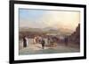 Santiago De Chile from the Hill of Santa Lucia Looking to the West, 1841-Johann Moritz Rugendas-Framed Giclee Print
