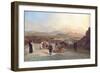 Santiago De Chile from the Hill of Santa Lucia Looking to the West, 1841-Johann Moritz Rugendas-Framed Giclee Print