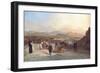 Santiago De Chile from the Hill of Santa Lucia Looking to the West, 1841-Johann Moritz Rugendas-Framed Giclee Print