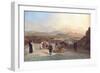 Santiago De Chile from the Hill of Santa Lucia Looking to the West, 1841-Johann Moritz Rugendas-Framed Giclee Print