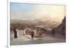 Santiago De Chile from the Hill of Santa Lucia Looking to the West, 1841-Johann Moritz Rugendas-Framed Giclee Print