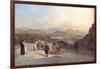 Santiago De Chile from the Hill of Santa Lucia Looking to the West, 1841-Johann Moritz Rugendas-Framed Giclee Print