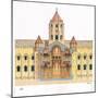 Santiago De Compostela Romanesque Cathedral, Cross Section, Spain-Fernando Aznar Cenamor-Mounted Giclee Print