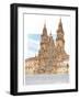 Santiago De Compostela, Western Façade, Spain-Fernando Aznar Cenamor-Framed Giclee Print