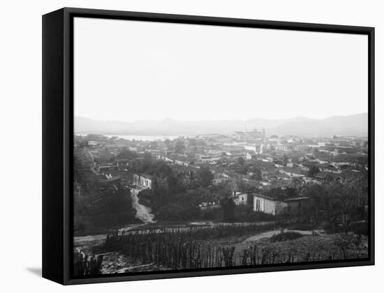 Santiago De Cuba from the Heights-null-Framed Stretched Canvas