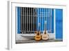 Santiago De Cuba Province, Historical Center, Calle Heredia, Guitars by Balcony-Jane Sweeney-Framed Photographic Print