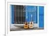 Santiago De Cuba Province, Historical Center, Calle Heredia, Guitars by Balcony-Jane Sweeney-Framed Photographic Print