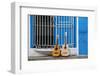 Santiago De Cuba Province, Historical Center, Calle Heredia, Guitars by Balcony-Jane Sweeney-Framed Photographic Print