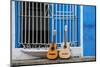 Santiago De Cuba Province, Historical Center, Calle Heredia, Guitars by Balcony-Jane Sweeney-Mounted Photographic Print