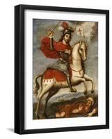 Santiago Matamoros, Mexican School, 18th Century-null-Framed Giclee Print