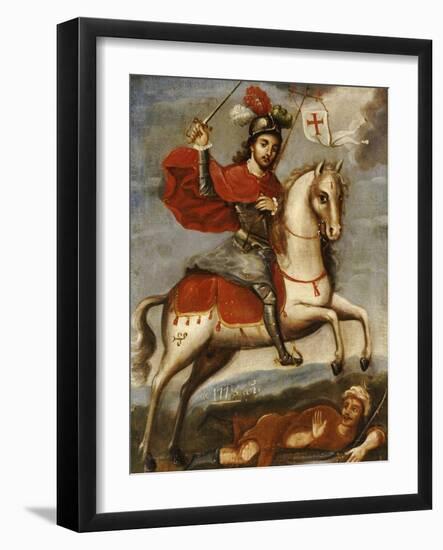 Santiago Matamoros, Mexican School, 18th Century-null-Framed Giclee Print