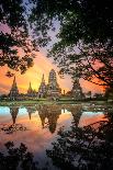 Old Temple Wat Chaiwatthanaram in Ayutthaya,Thailand-SantiPhotoSS-Mounted Photographic Print