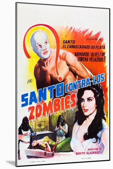 Santo Contra los Zombies (aka Invasion of the Zombies)-null-Mounted Art Print