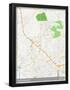 Santo Domingo, Dominican Republic Map-null-Framed Poster