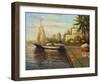 Santo Domingo Harbor-Enrique Bolo-Framed Art Print