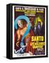 Santo vs. Las Mujeres Vampiro, Spanish poster art, 1962-null-Framed Stretched Canvas