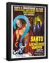 Santo vs. Las Mujeres Vampiro, Spanish poster art, 1962-null-Framed Poster