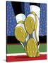 Santonio Holmes Super Bowl Catch-Ron Magnes-Stretched Canvas