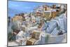 Santorini a Colori-Guido Borelli-Mounted Giclee Print