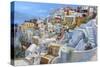 Santorini a Colori-Guido Borelli-Stretched Canvas