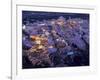 Santorini at Night, Greece-Walter Bibikow-Framed Photographic Print