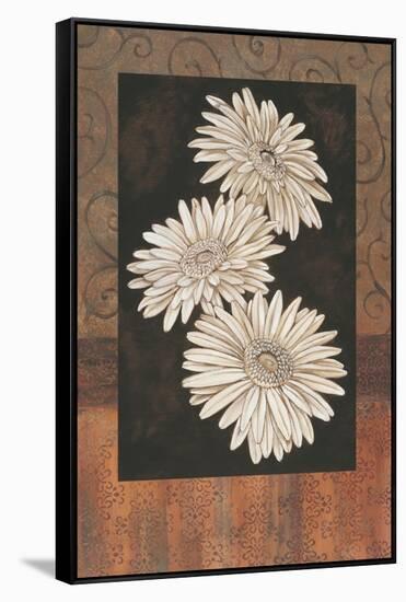 Santorini Daisies-Paul Brent-Framed Stretched Canvas