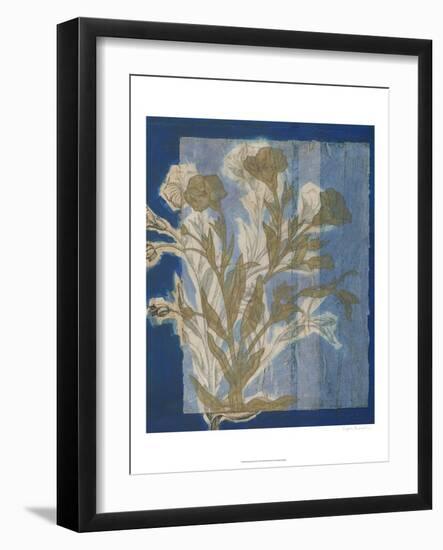 Santorini Floral II-Megan Meagher-Framed Art Print