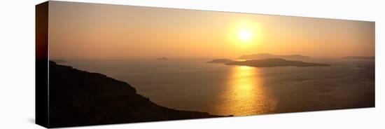 Santorini from Athinios, Greece-null-Stretched Canvas